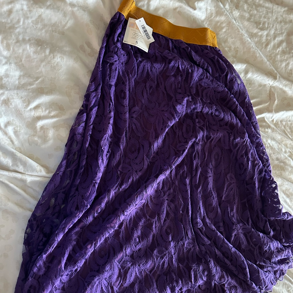 Purple Lace Skirt